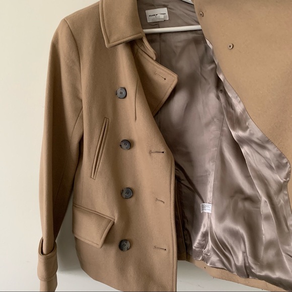 Club Monaco Camel Wool Peacoat Xs - Picture 9 of 9
